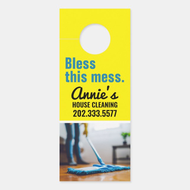 House Cleaning door Hanger (Voorkant)