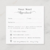 House Cleaning Express Afsprakenkaartje (Achterkant)