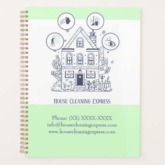 House Cleaning Express Planner (Voorkant)
