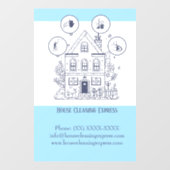 House Cleaning Express Raamsticker (Vel)