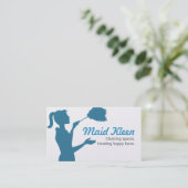 House Cleaning Housekeeper Maid Visitekaartje (Staand voorkant)