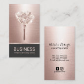 House Cleaning Housekeeping Roos Gold Maid Service Visitekaartje (Voorkant / Achterkant)