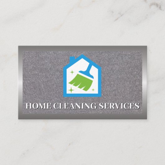 House Cleaning Icon | Maid Visitekaartje (Voorkant)