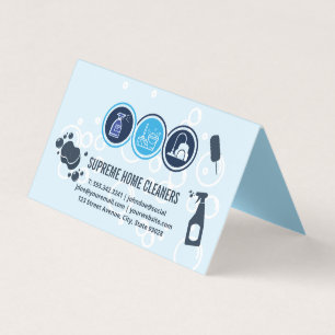 House Cleaning Icons   Schoonmaakmiddelen Visitekaartje