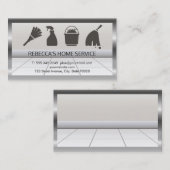 House Cleaning Icons | Vloer Visitekaartje (Voorkant / Achterkant)