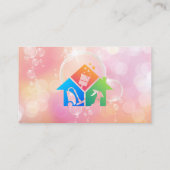 House Cleaning Icons | Zeepbellen Visitekaartje (Achterkant)