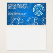 House Cleaning Logo | Bubbles Visitekaartje (Voorkant /achterkant)