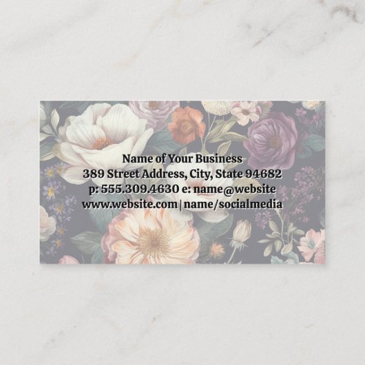 House Cleaning Logo | Korte achtergrond Visitekaartje (Achterkant)