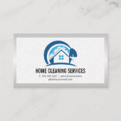 House Cleaning Logo | Kranken Visitekaartje (Voorkant)