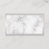 House Cleaning Logo | Marmer | Metaalgrens Visitekaartje (Achterkant)