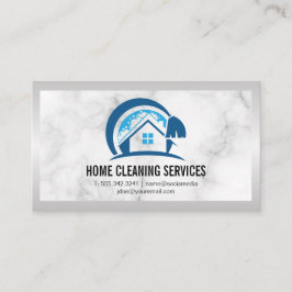 House Cleaning Logo | Marmer Visitekaartje