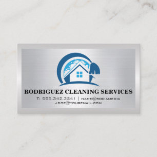 House Cleaning Logo   Staalborstel Visitekaartje