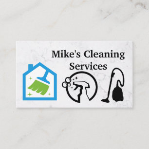 House Cleaning Logo   Vacuümreinigingsvloeistofpic Visitekaartje