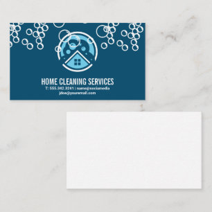 House Cleaning Logo   Visitekaartje zeepbellen