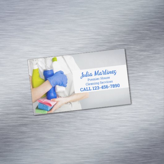 House Cleaning Magnetisch Visitekaartje (Voorbeeld)