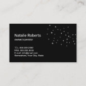 House Cleaning Maid Service Floral Feather Duster Visitekaartje (Achterkant)