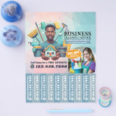 House cleaning Maid Service Flyer Tear Off Strips (Enkel)