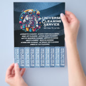 House cleaning Maid Service Flyer Tear Off Strips (Hand)