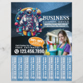 House cleaning Maid Service Flyer Tear Off Strips (Voorkant)