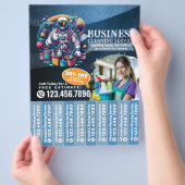 House cleaning Maid Service Flyer Tear Off Strips (Hand)