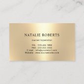 House Cleaning Maid Service Modern Black & Gold Visitekaartje (Achterkant)