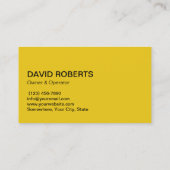 House Cleaning Maid Service Modern Gold Curves Visitekaartje (Achterkant)