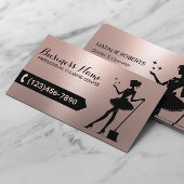 House Cleaning Maid Service Modern Roos Gold Visitekaartje