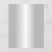 House Cleaning Maid Service Modern Silver Flyer (Achterkant)