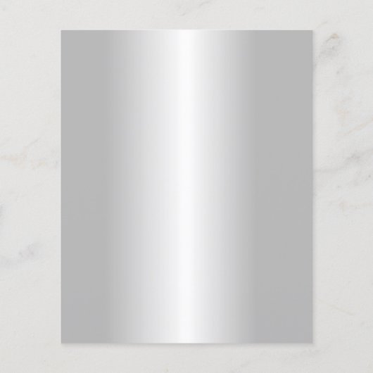 House Cleaning Maid Service Modern Silver Flyer (Achterkant)