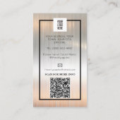 House Cleaning Maid Service Roos Gold Mop Logo Visitekaartje (Achterkant)