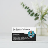 House Cleaning Maid Service Visitekaartje (Staand voorkant)