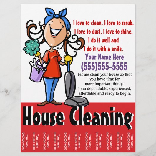 House Cleaning Marketing Flyer (Voorkant)