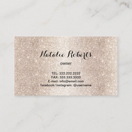 House Cleaning Modern Blauwgroen & Gold Maid Servi Visitekaartje (Achterkant)