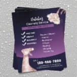 House Cleaning Modern Paarse Maid Service Flyer<br><div class="desc">Home Cleaning Modern Paars Maid Service Flyers.</div>