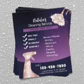 House Cleaning Modern Paarse Maid Service Flyer