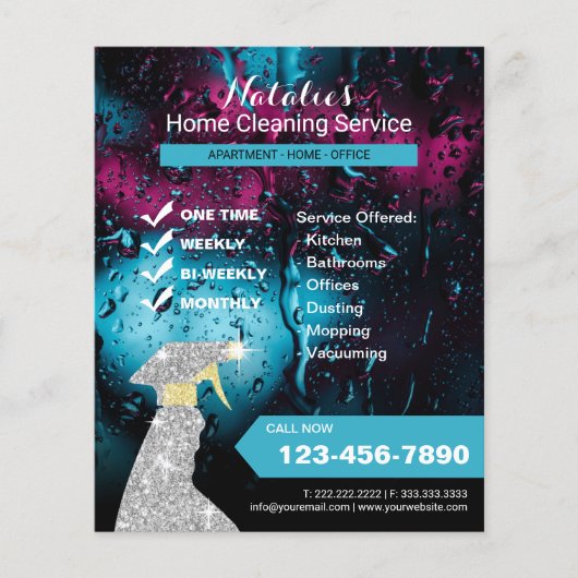 House Cleaning Modern Window Cleaning Service Flyer (Voorkant)