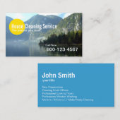 House Cleaning Mountain Lake Professional Visitekaartje (Voorkant / Achterkant)