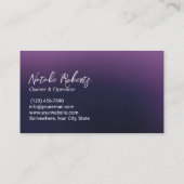 House Cleaning Paars & Roos Gold Professional Visitekaartje (Achterkant)