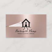 House Cleaning Power Wash House Logo Gold Visitekaartje (Voorkant)