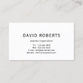 House Cleaning Professional Housekeeping Service Visitekaartje (Achterkant)