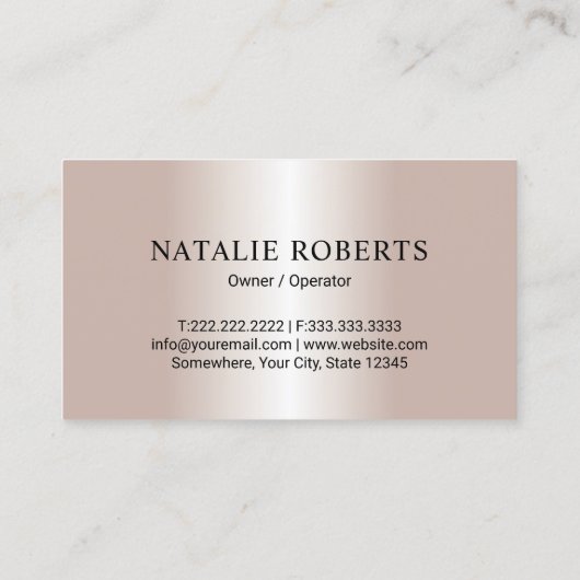 House Cleaning Professional Roos Gold Housekeeping Visitekaartje (Achterkant)