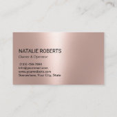 House Cleaning Roos Gold Glitter Maid Service Visitekaartje (Achterkant)