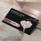 House Cleaning Roos Gold Glitter Maid Service Visitekaartje