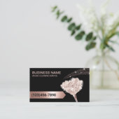 House Cleaning Roos Gold Glitter Maid Service Visitekaartje (Staand voorkant)