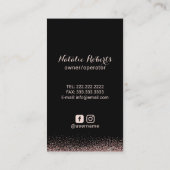 House Cleaning Roos Gold Typography House Keeping Visitekaartje (Achterkant)