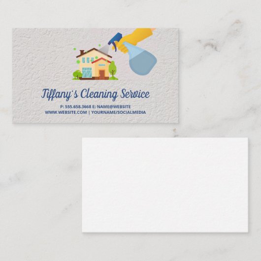 House Cleaning | Schoonmaakmachines Visitekaartje (Voorkant / Achterkant)