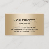 House Cleaning Service Black & Gold Housekeeping Visitekaartje (Achterkant)