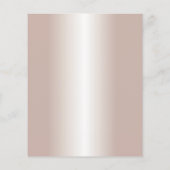 House Cleaning Service Blush Roos Gold Glitter Flyer (Achterkant)