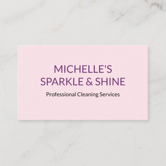 House Cleaning Service Business Appointment Card Afsprakenkaartje (Achterkant)