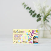 House Cleaning Service Janitorial Lady Maid Visitekaartje (Staand voorkant)